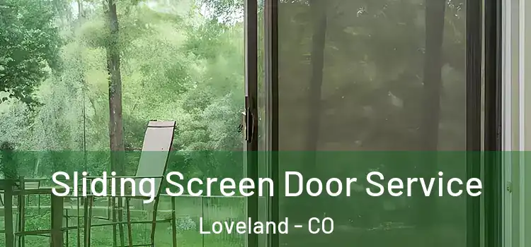 Sliding Screen Door Service Loveland - CO